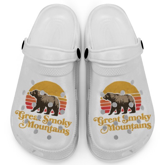 Retro Great Smoky Mountains Park Bear Clogs