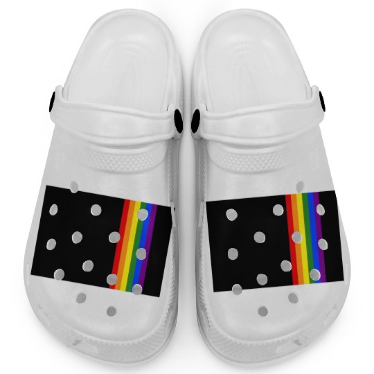 Rainbow Pride LGBT Stripe Clogs