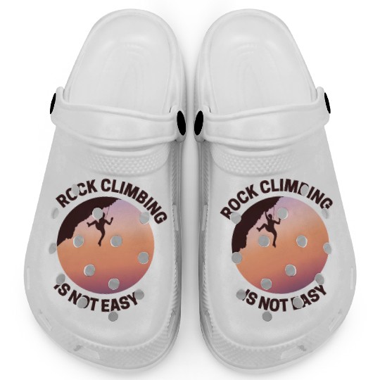 Rock Climbing Rappelling Not Easy Clogs