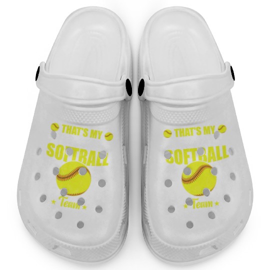 That's My Full Softball Team Out There Funny Clogs