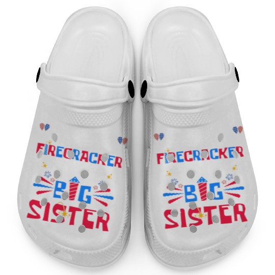 This Little Firecracker is going to be Big Sister Clogs