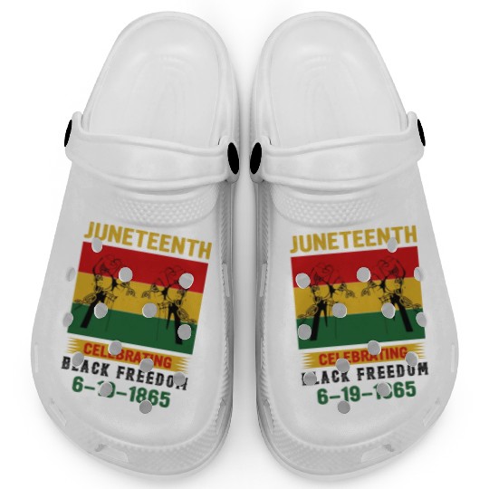 Juneteenth Black History Day Pride Gift Clogs
