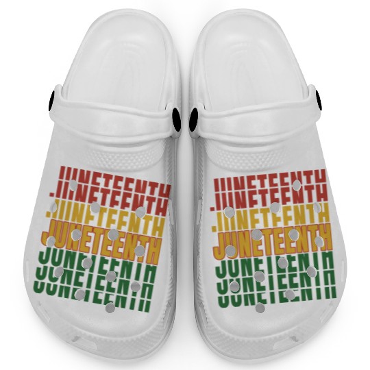 Juneteenth Black History Day Pride Gift Clogs