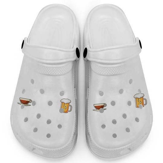 Today's Agenda Coffee Disc Golf Beer Funny Gift Clogs