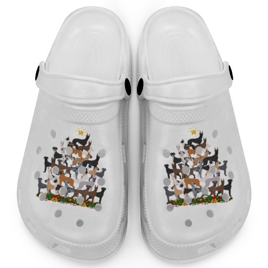 Great Dane Christmas Tree Merry Christmas Clogs