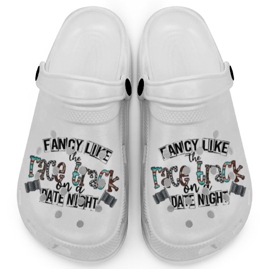 Fancy Like The Race Track On a Date Night Clogs