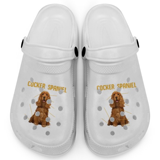 Funny Anatomy Of A Cocker Spaniel Dog Lover Clogs