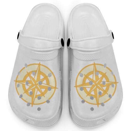 Nautical Compass star / rose, cardinal directions Clogs