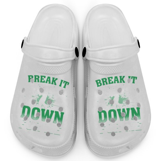 Break It Down for Me Breakdance Hip Hop Dancer Clogs