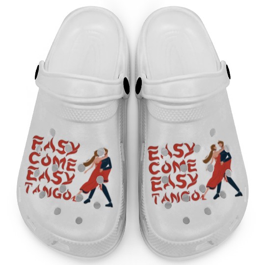 Funny Pun Dancing Design - Come Easy Tango Clogs