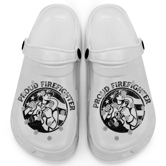 Proud American Firefighter Clogs