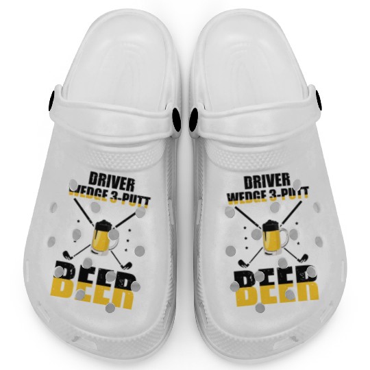 Novelty Golfing Golfer Comical Field Sports Clogs