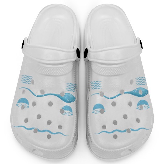 Swim Dad Fathers Day Swimmer Clogs