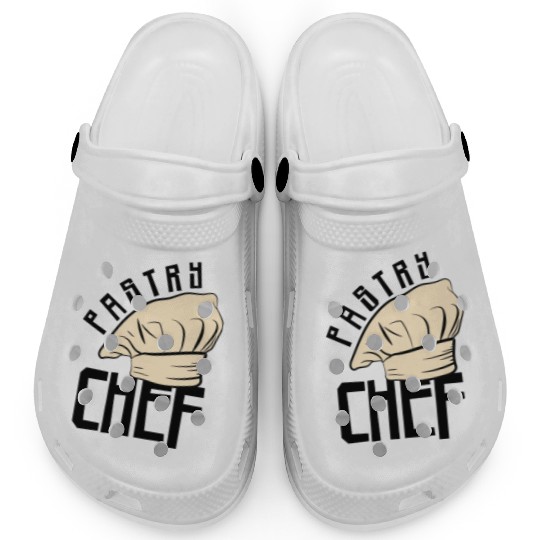 Pastry Chef Skull Baking Pastry Baked Goods Clogs