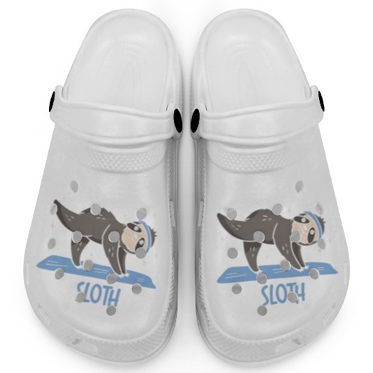 Feeling Philoslothical Fitness Yoga Meditate Sloth Clogs