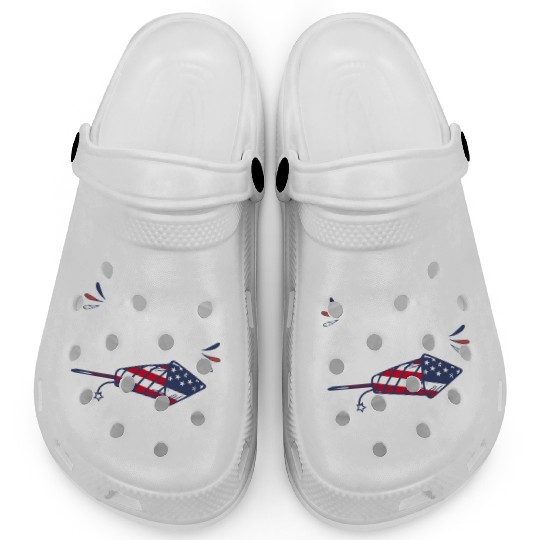 July 4th National Fireworks Day Clogs