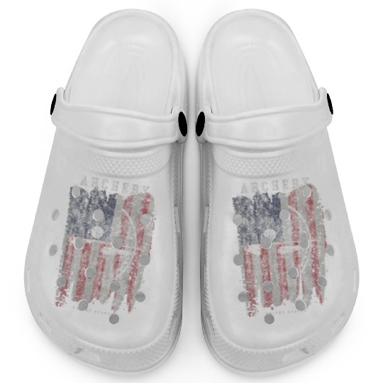 Archery Team USA Vintage American Flag Compound Clogs