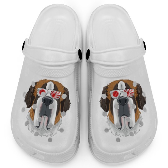Saint Bernard Japan Sunglasses I Japanese Flag Clogs