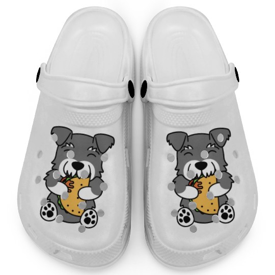 Schnauzer Taco Lover Clogs