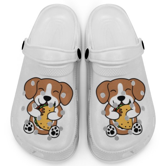Beagle Taco Lover Clogs