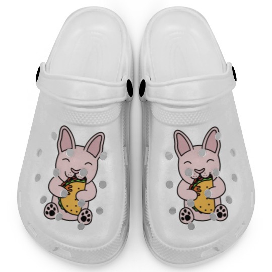 Sphynx Cat Taco Lover Clogs