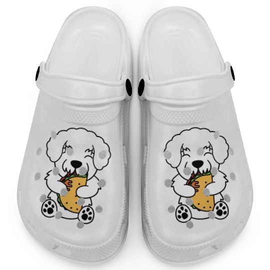 Bichon Frise Taco Lover Clogs