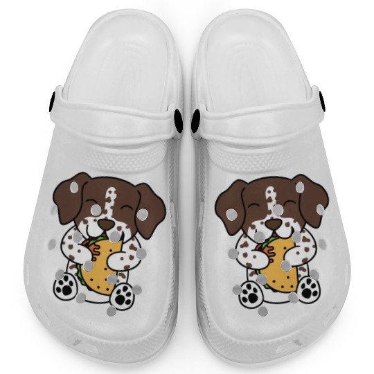 German Shorthaired Pointer Taco Lover Clogs