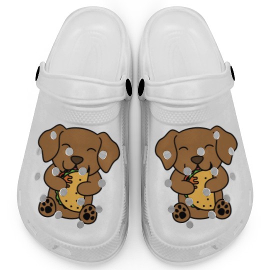 Vizsla Taco Lover Clogs