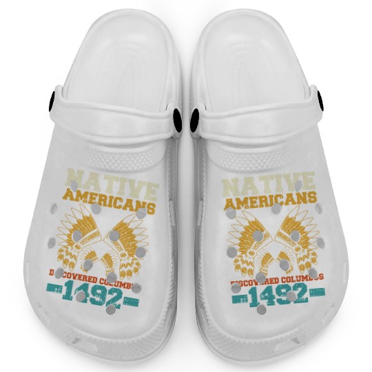 Anti Columbus Day Clogs
