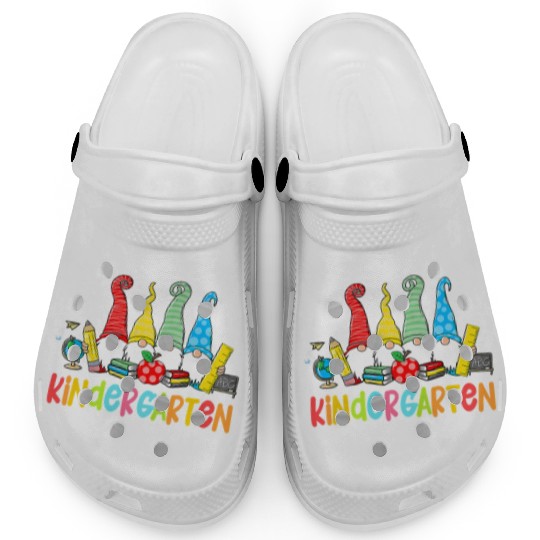 Gnomes Kindergarten Crew First Day Teacher Back To Clogs
