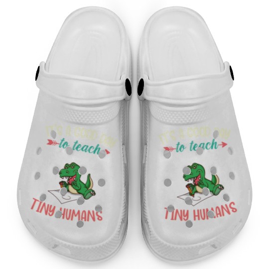 Good Day To Teach Tiny Humans Elementary Teacher Clogs