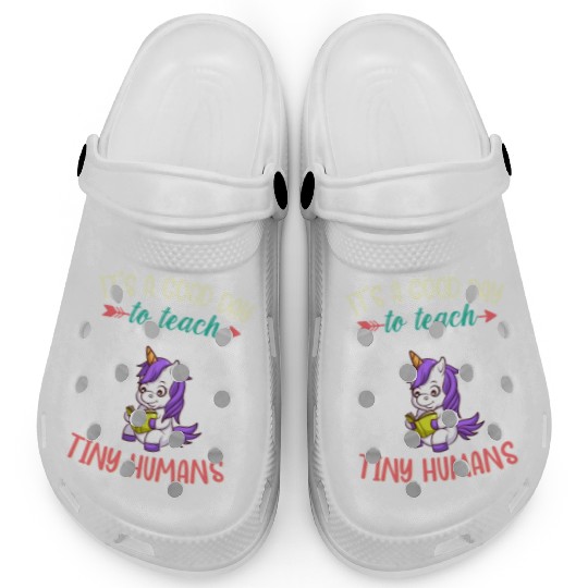 Good Day To Teach Tiny Humans Elementary Teacher Clogs