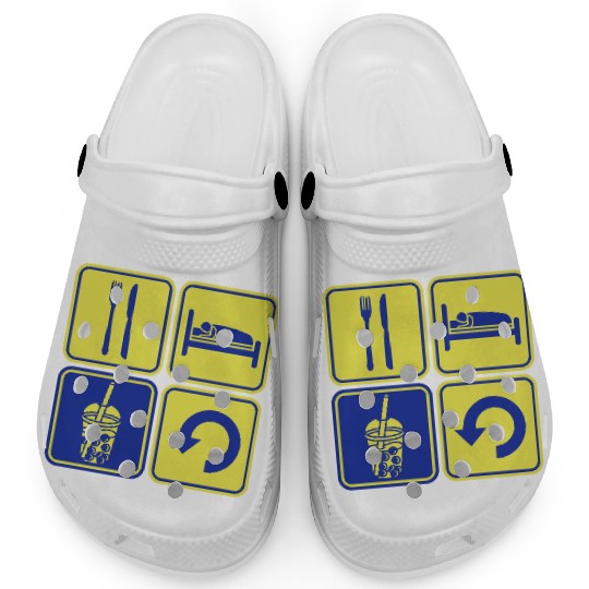 Repeat Boba Tea daily Clogs