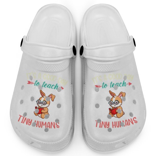 Good Day To Teach Tiny Humans Elementary Teacher Clogs