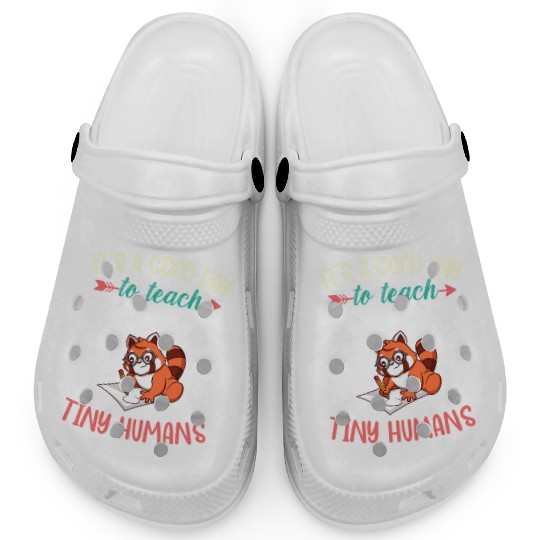 Good Day To Teach Tiny Humans Elementary Teacher Clogs