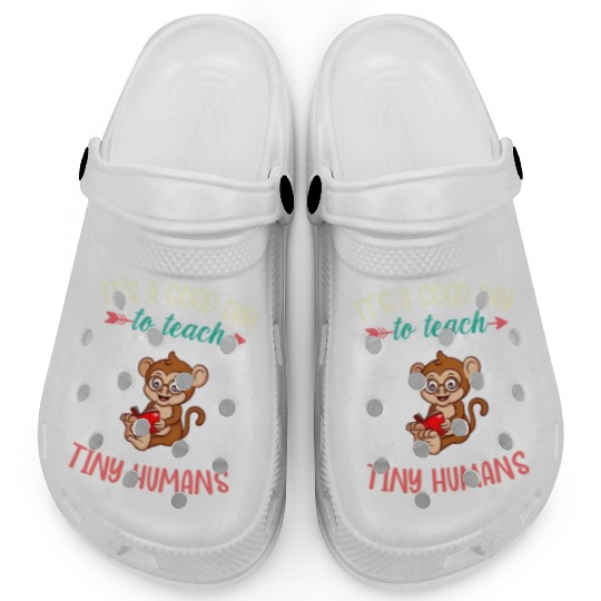 Good Day To Teach Tiny Humans Elementary Teacher Clogs