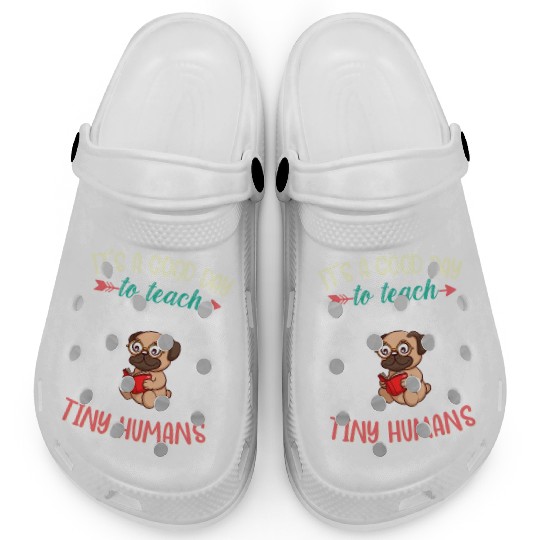 Good Day To Teach Tiny Humans Elementary Teacher Clogs