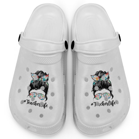 Messy Bun bleached x Teacher Life Clogs