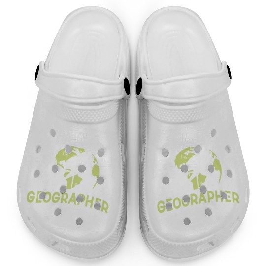 Geographer Teacher Geography Student Geographic Clogs