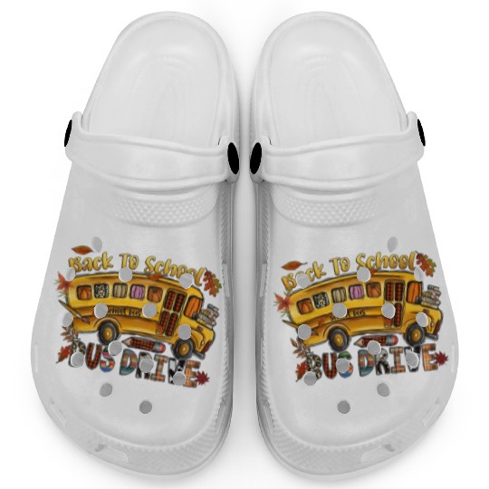 Back To School Bus Drive Clogs