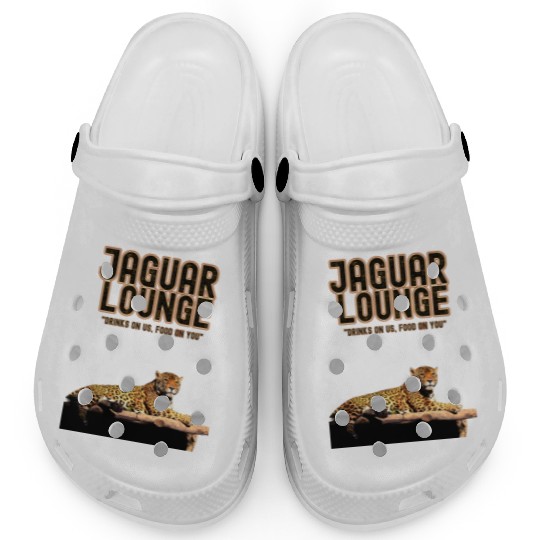 JAGUAR LOUNGE "Drinks On Us, Food On You" FUNNY Clogs