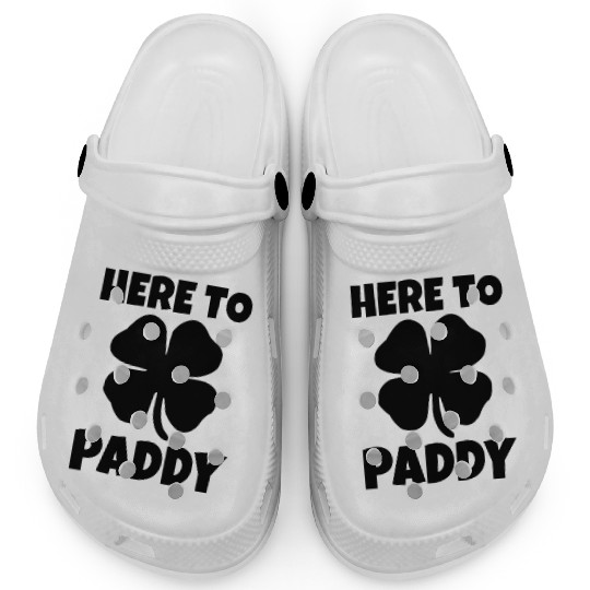 Here To Paddy Fun Irish Clover Party Clogs