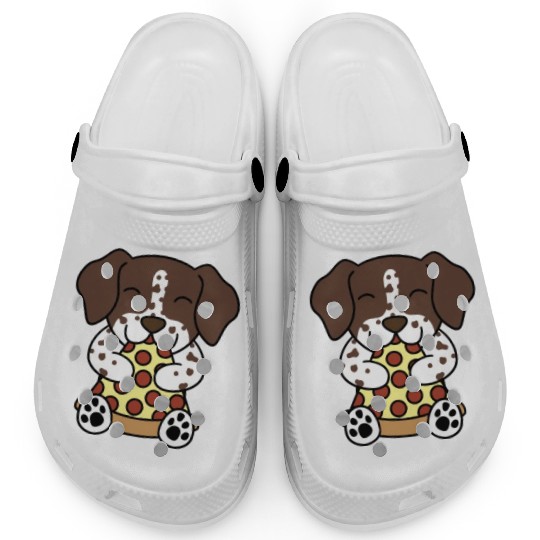 German Shorthaired Pointer Pizza Lover Clogs