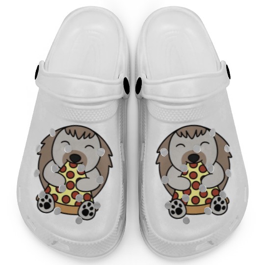 Hedgehog Pizza Lover Clogs