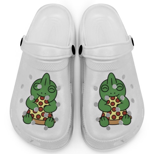 Chameleon Pizza Lover Clogs