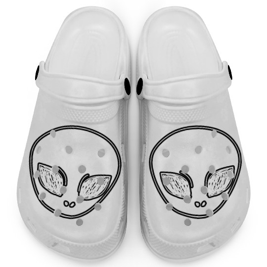 Alien character face Clogs