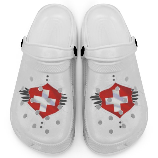 Switzerland flag proud Clogs