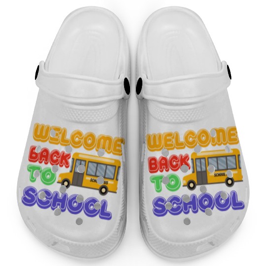 Welcome back to school bus Clogs