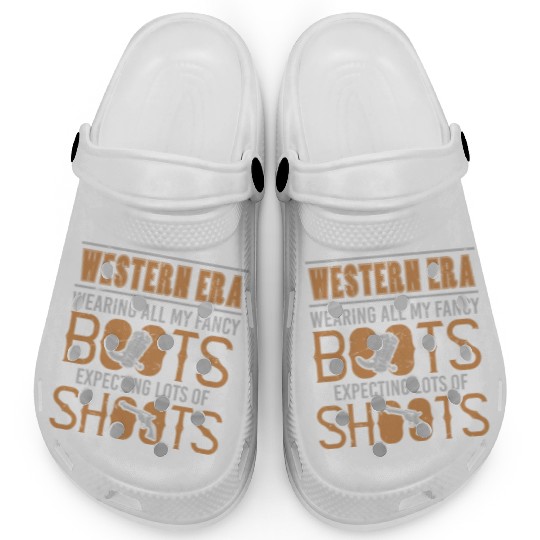 Wearing Fancy Boots Expecting Shoots Clogs