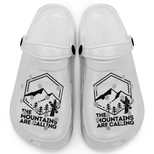 The Mountains Are Calling Snowboard Clogs